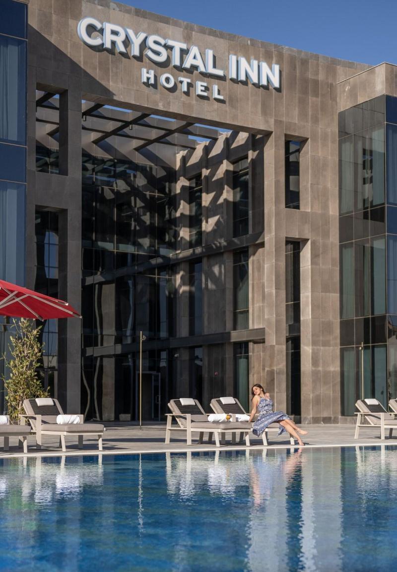 Crystal Inn Hotel - Alamein (Adults Only) El-Alamein Eksteriør billede The hotel's pool